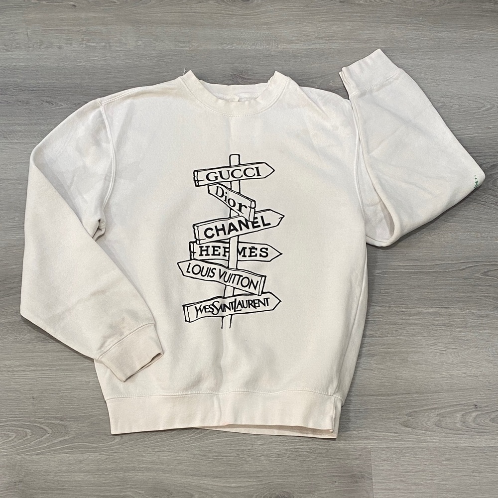 White Graphic Sweatshirt